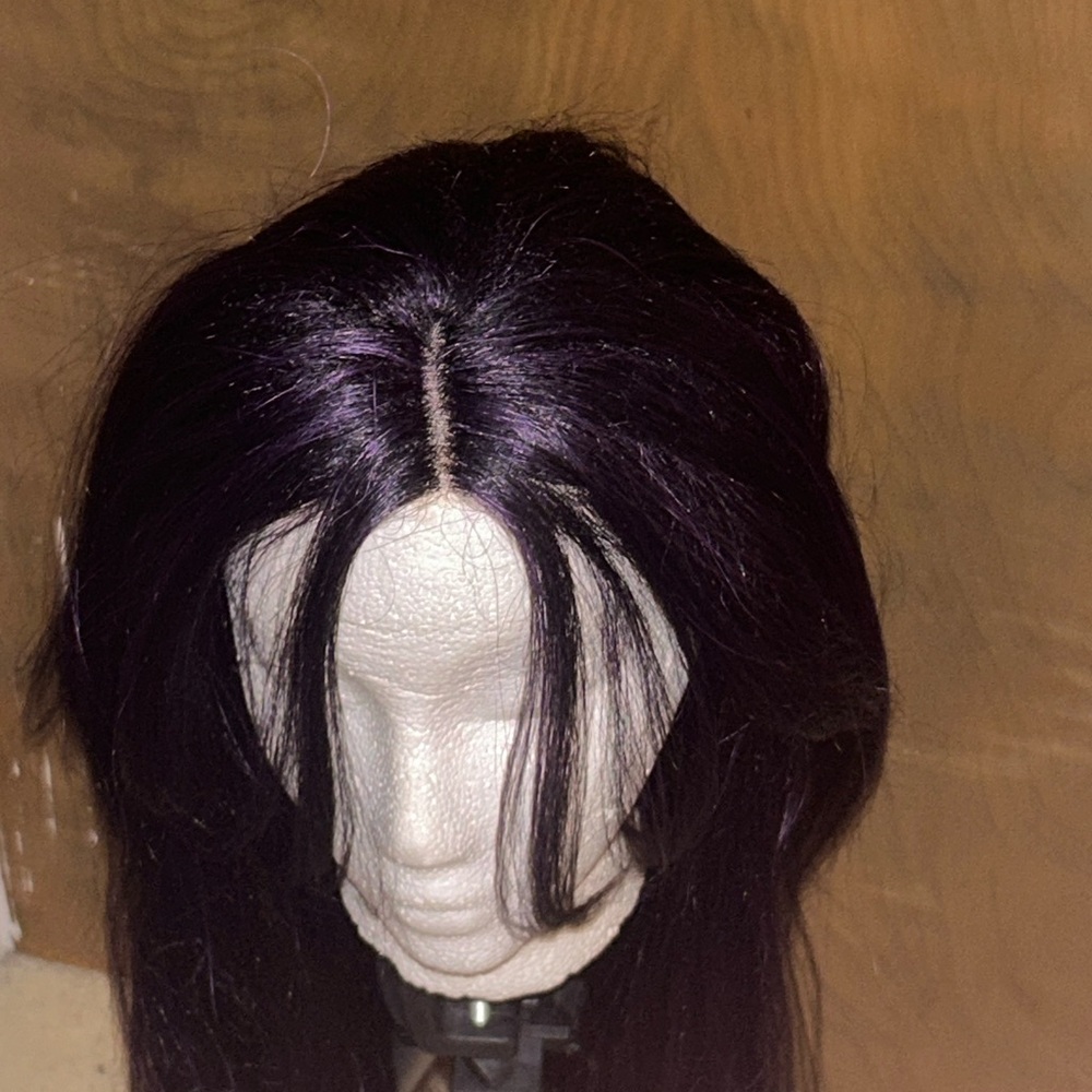 Purple long bangs wig 26-28 inch Long 2020… - Picture 2 of 3